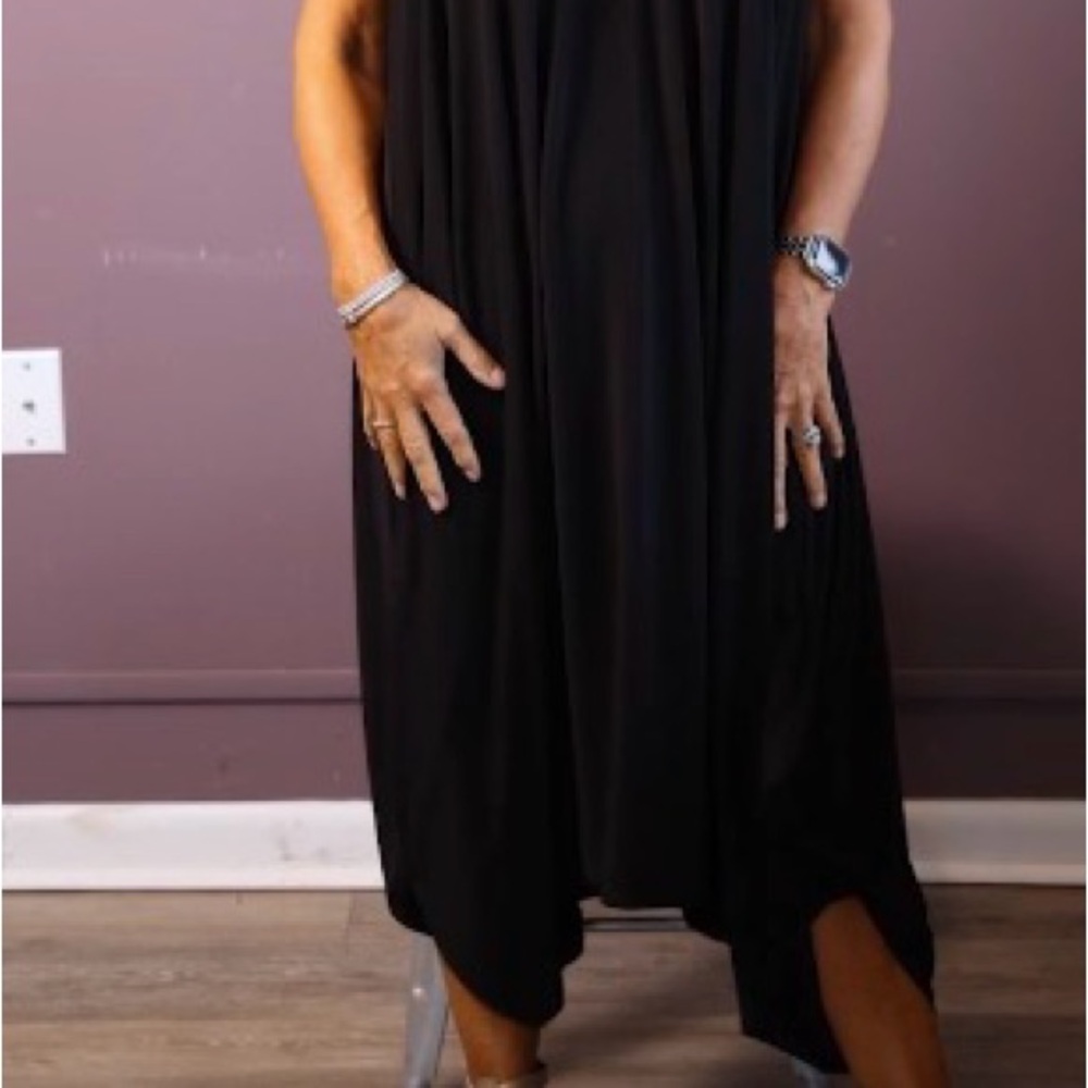 Boutique W Black Sleeveless 2 Way Romper